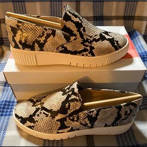 NIB slip on snake skin pattern